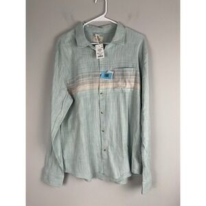 Marine Layer Men's L NWT Classic Stretch Selvage Shirt – Blue/Pink Stripe  Large